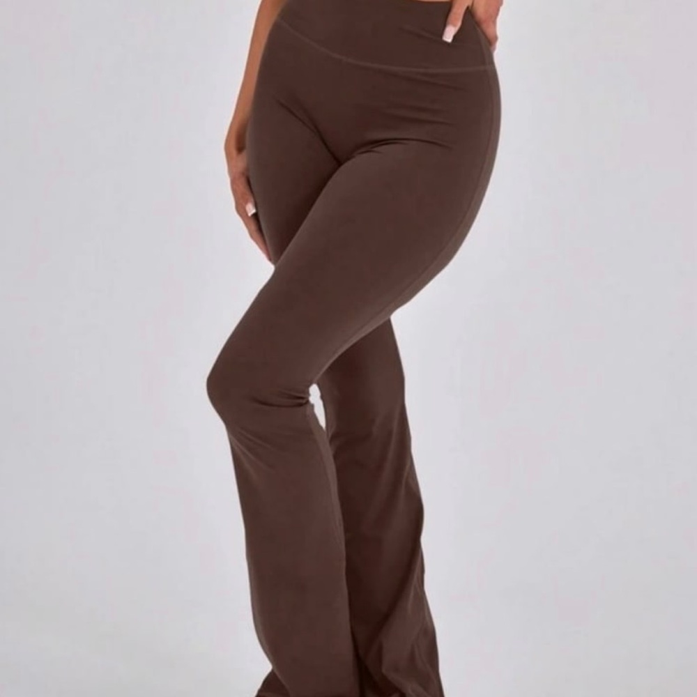 SHEIN Chocolate Flare Leggings Pants